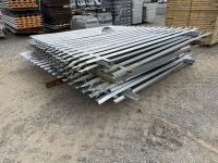 APPROX. 10No. PALISIDE METAL FENCING PANELS - 14