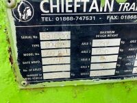 CHIEFTAN 500 GALLON TWIN AXLE FUEL BOWSER - 12