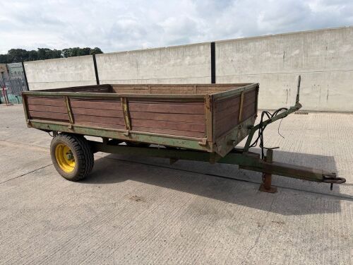 APPROX. 10ft x 6ft SINGLE AXLE DROPSIDE TIPPING TRAILER