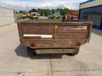 APPROX. 10ft x 6ft SINGLE AXLE DROPSIDE TIPPING TRAILER - 7