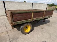 APPROX. 10ft x 6ft SINGLE AXLE DROPSIDE TIPPING TRAILER - 9