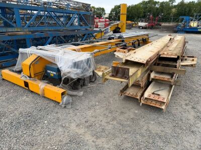 DEMAG EKKE 2 TON OVERHEAD CRANE & RAILS