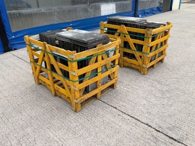 2No. WOODEN CRATE TO INC. APPROX 360No. 24x14 BANGOR BLUE SLATES