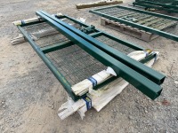 APPROX. 2360mm x 1115mm METAL PEDESTRIAN GATE & 2No. 3000mm POSTS - 3