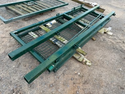 2No. APPROX. mm x mm METAL GATES & 2No. POSTS