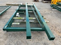 2No. APPROX. 2300mm x 1000mm METAL GATES & 2No. 3000mm POSTS - 2