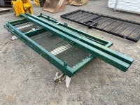 2No. APPROX. 2300mm x 1000mm METAL GATES & 2No. 3000mm POSTS - 3
