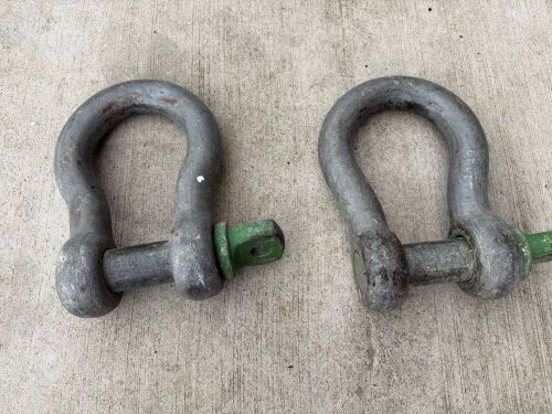 2No. LARGE SHACKLES