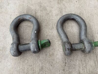 2No. LARGE SHACKLES