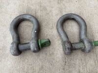 2No. LARGE SHACKLES