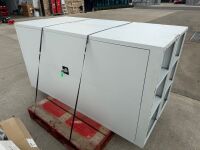 2No. METAL DOUBLE DORR STORAGE CUPBOARDS - 3