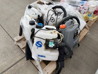 PALLET TO INC. 7No. ASSORTED ELECTRICAL FOGGING MACHINES