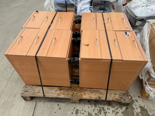 PALLET TO INC. 4No. 3 DRAWER PEDESTIALS