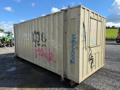 APPROX. 20FT X 8FT OPEN PLAN ANTI VANDAL SITE OFFICE