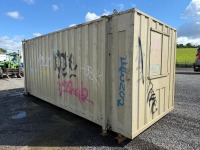 APPROX. 20FT X 8FT OPEN PLAN ANTI VANDAL SITE OFFICE