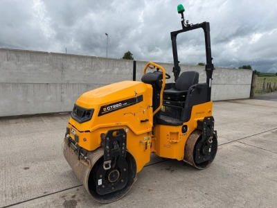 JCB VIBROMAX CT260-120 DOUBLE DRUM RIDE ON ROLLER