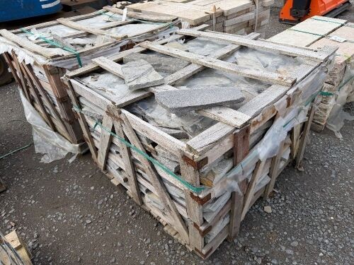 2No. CRATES TO INC. APPROX. 55LM SANDSTONE CLADDING CORNERS &&nbsp;CRATE TO INC. APPROX. 22M SANDSTONE CLADDING