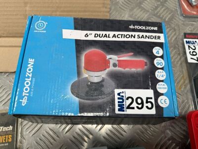 UNUSED TOOLZONE 6" DUAL ACTION SANDER