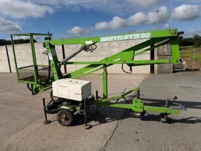 NIFTYLIFT 90 SINGLE AXLE FAST TOW BATTERY OPERATED CHERRYPICKER