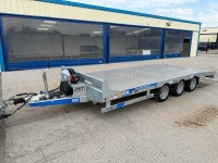 UNUSED DALE KANE 16FT X 6FT6" TRI AXLE 3500KGS BEAVERTAIL PLANT TRAILER - 4