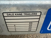 UNUSED DALE KANE 16FT X 6FT6" TRI AXLE 3500KGS BEAVERTAIL PLANT TRAILER - 14