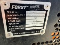 FORST ST6P SINGLE AXLE FAST TOW WOOD CHIPPER / SHREDDER - 12