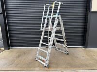 BOSS ALUMINIUM TELESCOPIC PLATFORM LADDER