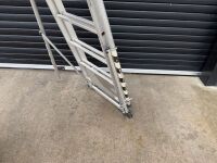 BOSS ALUMINIUM TELESCOPIC PLATFORM LADDER - 5