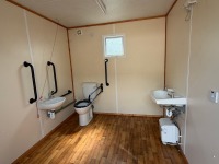 APPROX. 10ft x 8ft UNUSED ANTI VANDAL OPEN PLAN DISABLED TOILET - 10