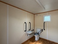 APPROX. 10ft x 8ft UNUSED ANTI VANDAL OPEN PLAN DISABLED TOILET - 12