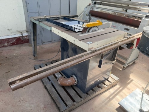 SEDGWICK 3 PHASE SLIDING ARM TABLE SAW
