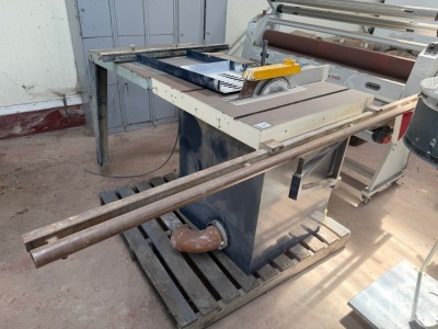 SEDGWICK 3 PHASE SLIDING ARM TABLE SAW