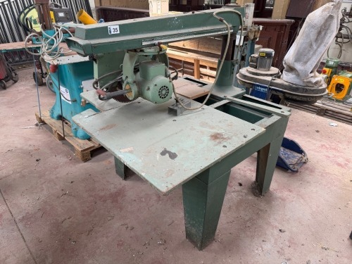 WADKIN BURSGREEN 3 PHASE REDIAL ARM SAW