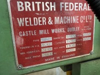 BRITISH FEDERAL 3 PHASE SPOT WELDER - 4