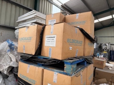 2No. PALLETS OF UNUSED LINDHAUS FACE MASKS
