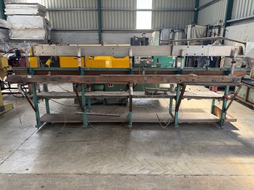 APPROX. 14ft x 3ft PLASTICS ANCILLARY ENG CO AUTO DROP TRAY