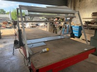 APPROX. 12ft x 4ft 110v MOBILE CUTTING TABLE - 6