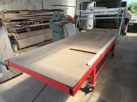APPROX. 12ft x 4ft 110v MOBILE CUTTING TABLE - 8