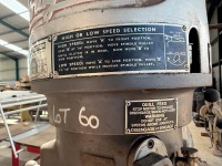 BRIDGEPORT 3 PHASE OVER HEAD MILLING MACHINE - 9