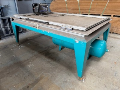APPROX. 8ft x 5ft AIR PRESS TABLE