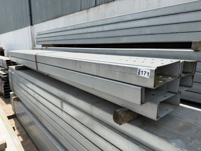 APPROX. 10No. LENGTHS GALVANISED CHANNEL 2900mm x 250mm x 90mm