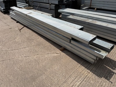 APPROX. 19No. VARIOUS LENGTHS GALVANISED CHANNEL