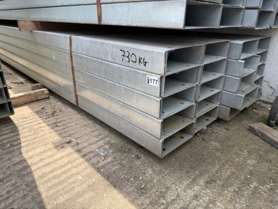APPROX. 40No. LENGTHS GALVANISED CHANNEL 5300mm x 250mm x 90mm