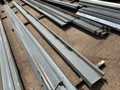 APPROX. 2No. LENGTHS 7300mm x 230mm GALVANISED Z-CHANNEL
