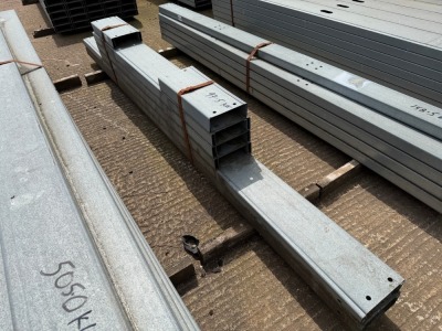 APPROX. 14No. ASSORTED LENGTHS GALVANISED CHANNEL 180mm