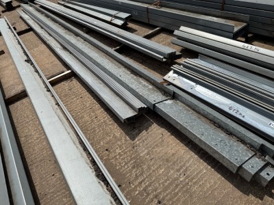 APPROX. 23No. ASSORTED LENGTHS GALVANISED Z-CHANNEL