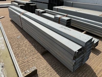 APPROX. 25No. LENGTHS GALVANISED CHANNEL 340mm x 270mm
