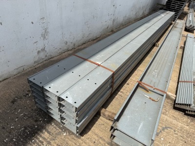 APPROX. 30No. LENGTHS GALVANISED CHANNEL 6100mm x 170mm