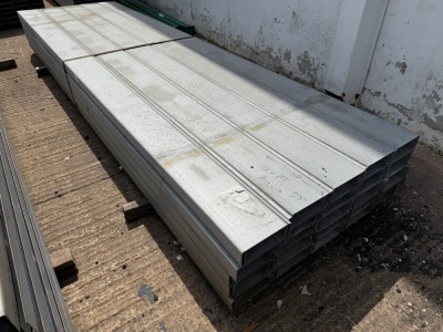 APPROX. 50No. LENGTHS GALVANISED CHANNEL 3380mm x 170mm
