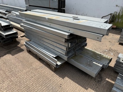 APPROX. 48No. ASSORTED LENGTHS GALVANISED CHANNEL